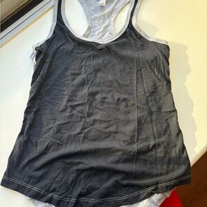 Women's Black/Grey Two Toned Tank Top